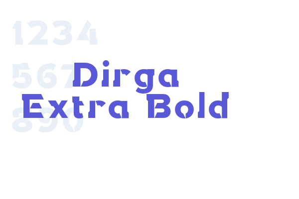 Dirga Extra Bold