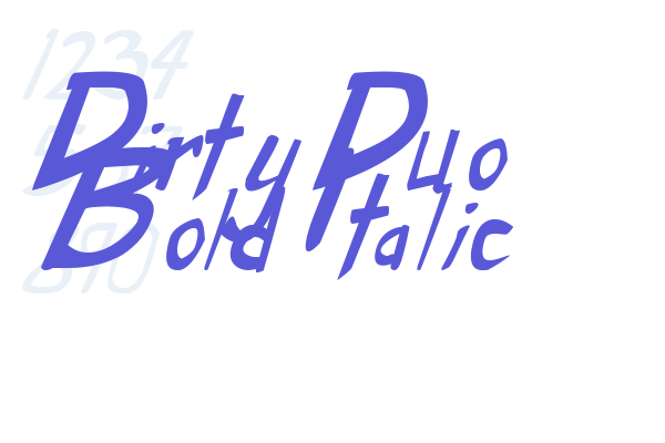 Dirty Duo Bold Italic