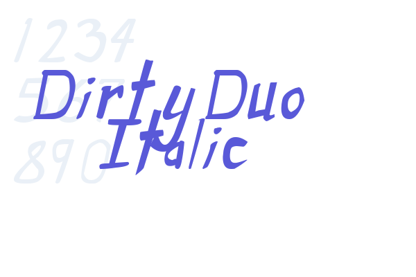 Dirty Duo Italic