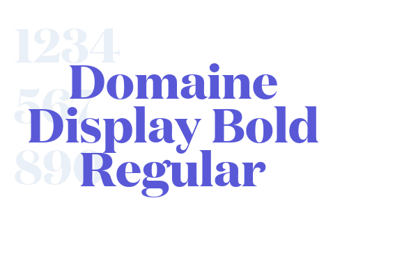 Domaine Display Bold Regular