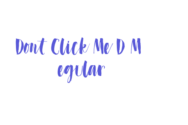 Dont Click Me DEMO Regular