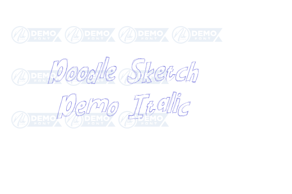 Doodle Sketch Demo Italic