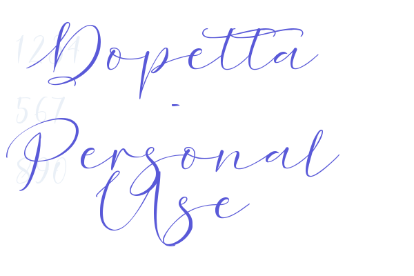 Dopetta – Personal Use