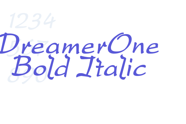 DreamerOne Bold Italic