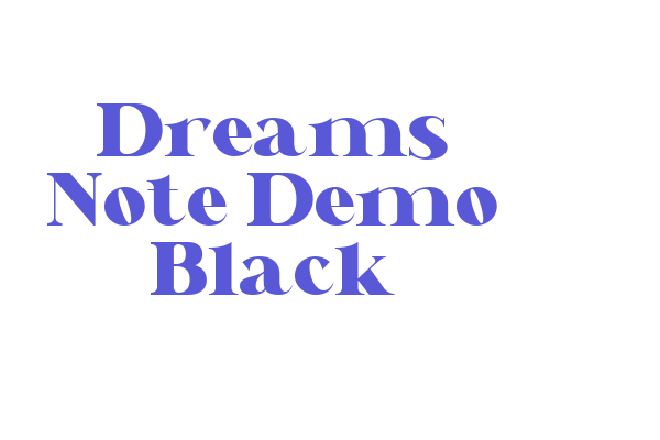 Dreams Note Demo Black