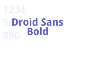 Droid Sans Bold Font Free [Download Now]