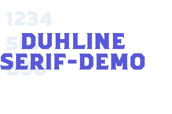 Duhline Serif-Demo