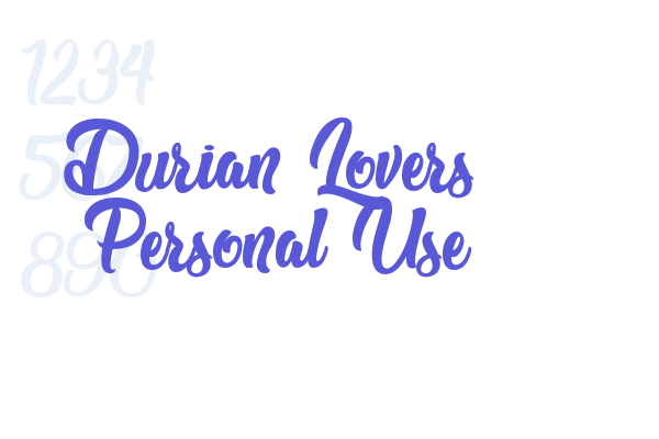 Durian Lovers – Personal Use