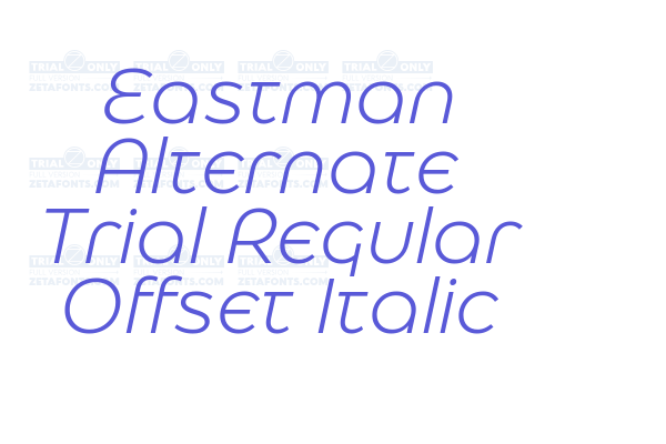 Eastman Alternate Trial Regular Offset Italic