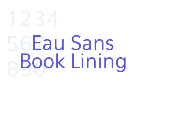 Eau Sans Book Lining