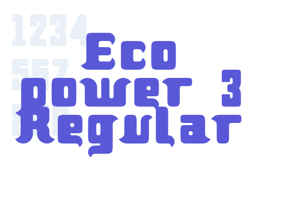 Eco power 3 Regular