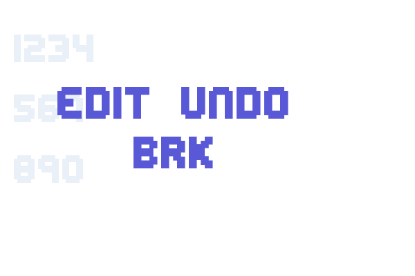 Edit Undo BRK