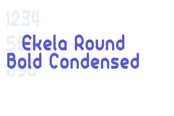 Ekela Round Bold Condensed