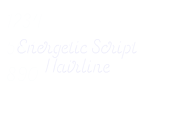 Energetic Script Hairline