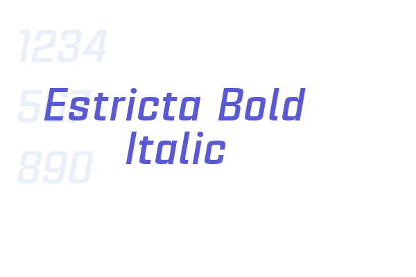 Estricta Bold Italic