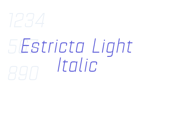 Estricta Light Italic