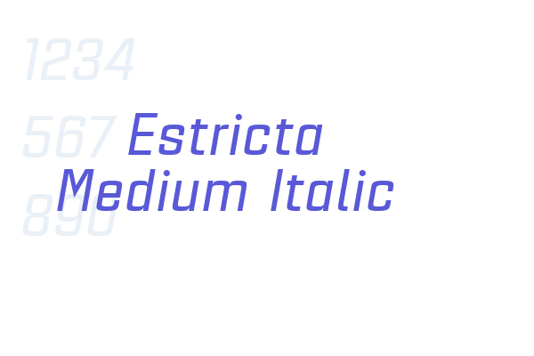 Estricta Medium Italic