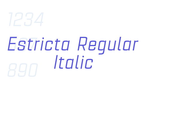 Estricta Regular Italic