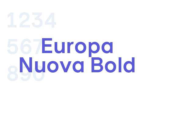 Europa Nuova Bold - Font Free Download