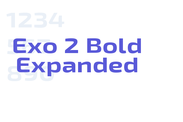 Exo 2 Bold Expanded