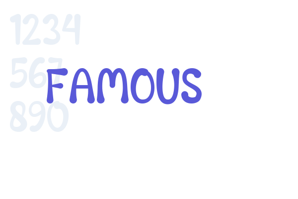 FAMOUS - Font Free Download