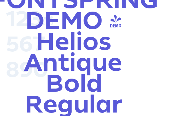 Helios Antique Bold Regular