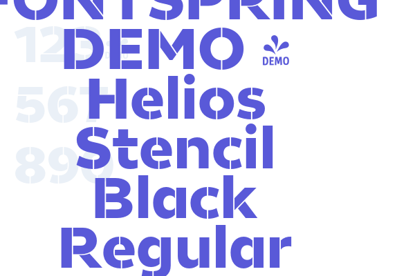 Helios Stencil Black Regular