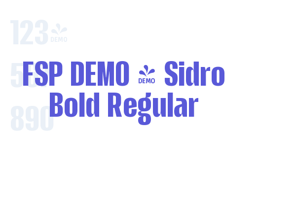 FSP DEMO – Sidro Bold Regular