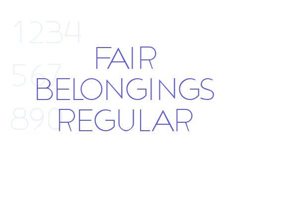 Fair Belongings Regular