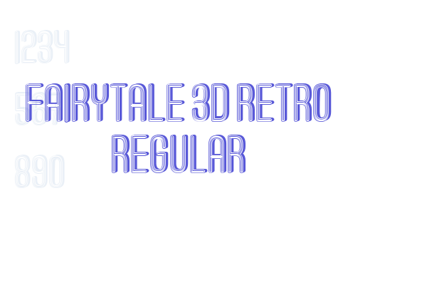 Fairytale 3D Retro Regular