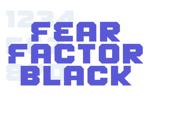 Fear Factor Black