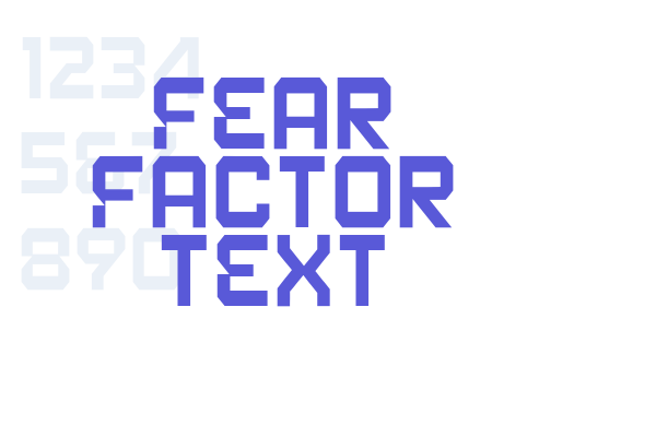 Fear Factor Text