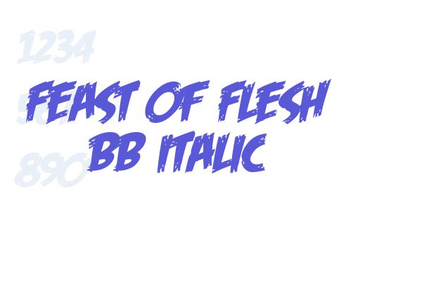 Feast of Flesh BB Italic