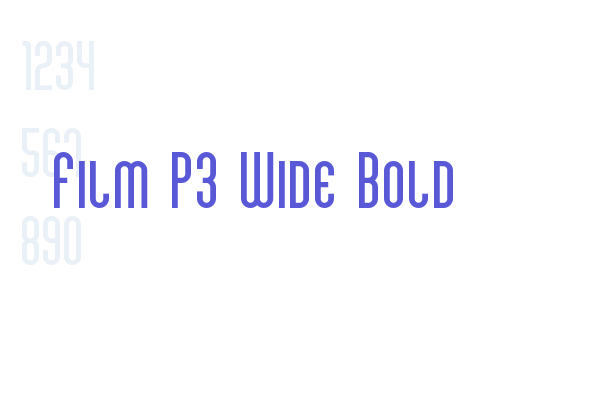 Film P3 Wide Bold