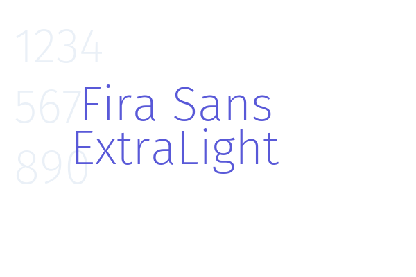 Fira Sans ExtraLight