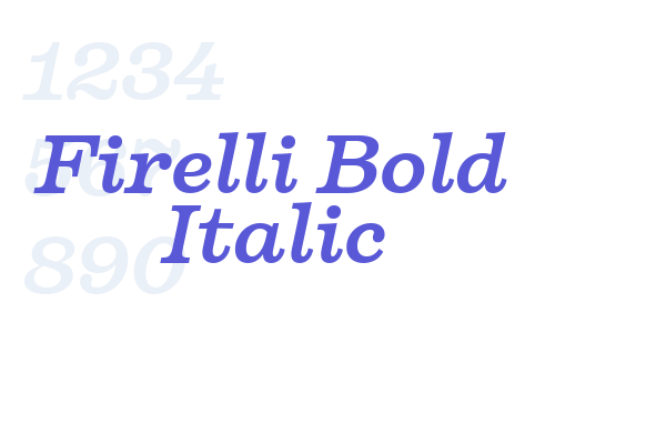 Firelli Bold Italic