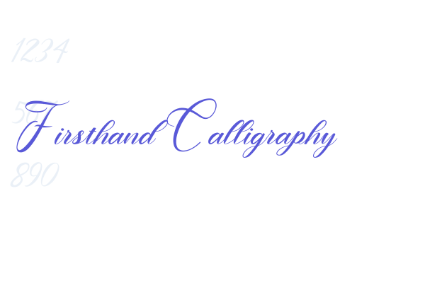 Firsthand Calligraphy