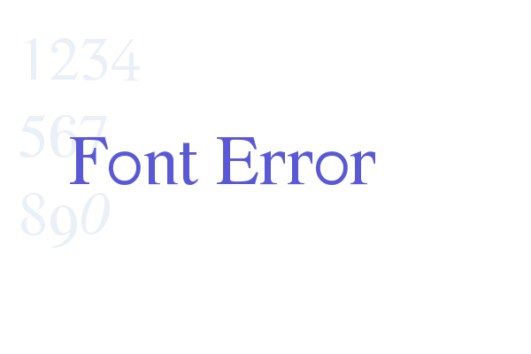 Font Error