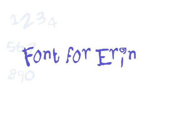 Font for Erin