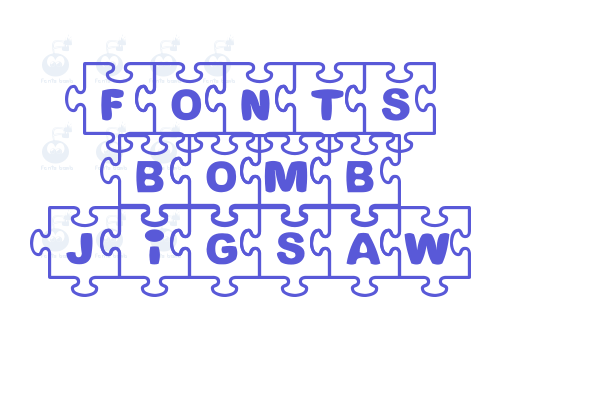 Fonts Bomb JiGSAW