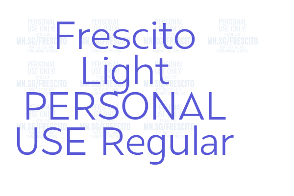 Frescito Light PERSONAL USE Regular