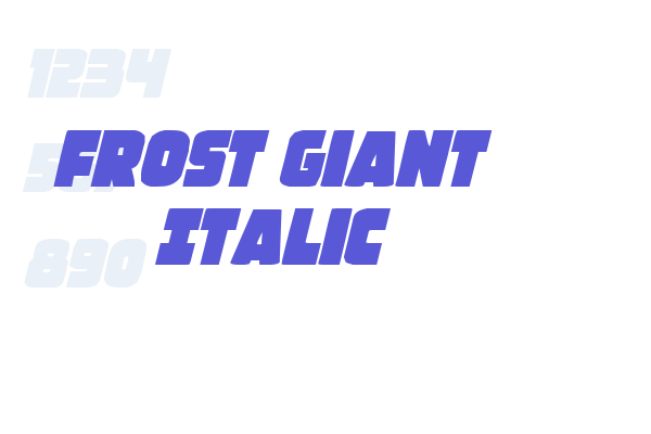 Frost Giant Italic