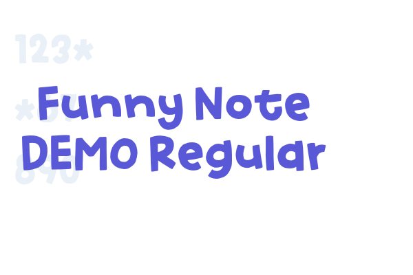 Funny Note DEMO Regular