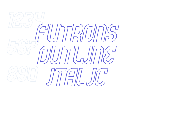 Futrons Outline Italic