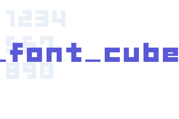 GAU_font_cube_B