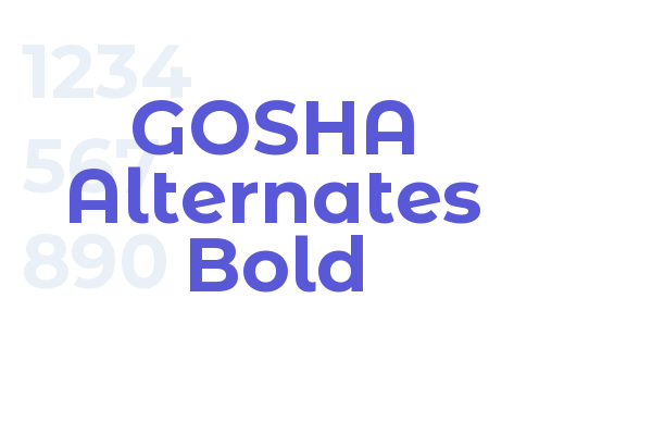 GOSHA Alternates Bold