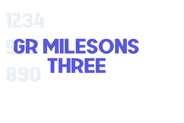 GR Milesons Three