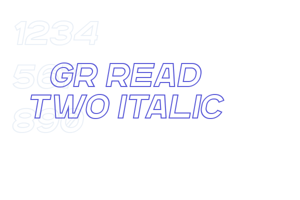 GR Read Two Italic