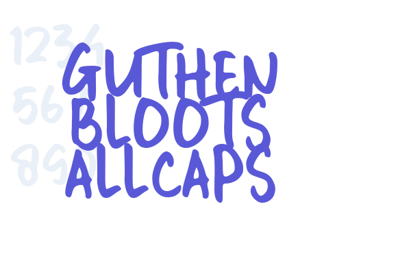 GUTHEN BLOOTS ALLCAPS