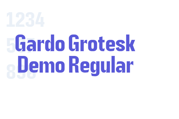 Gardo Grotesk Demo Regular